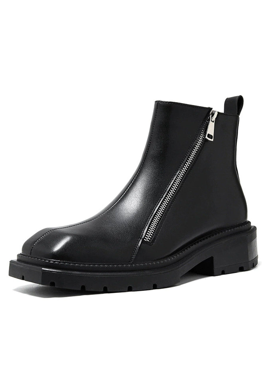 ZIP DESIGN PU LEATHER BOOTS BEDES4514