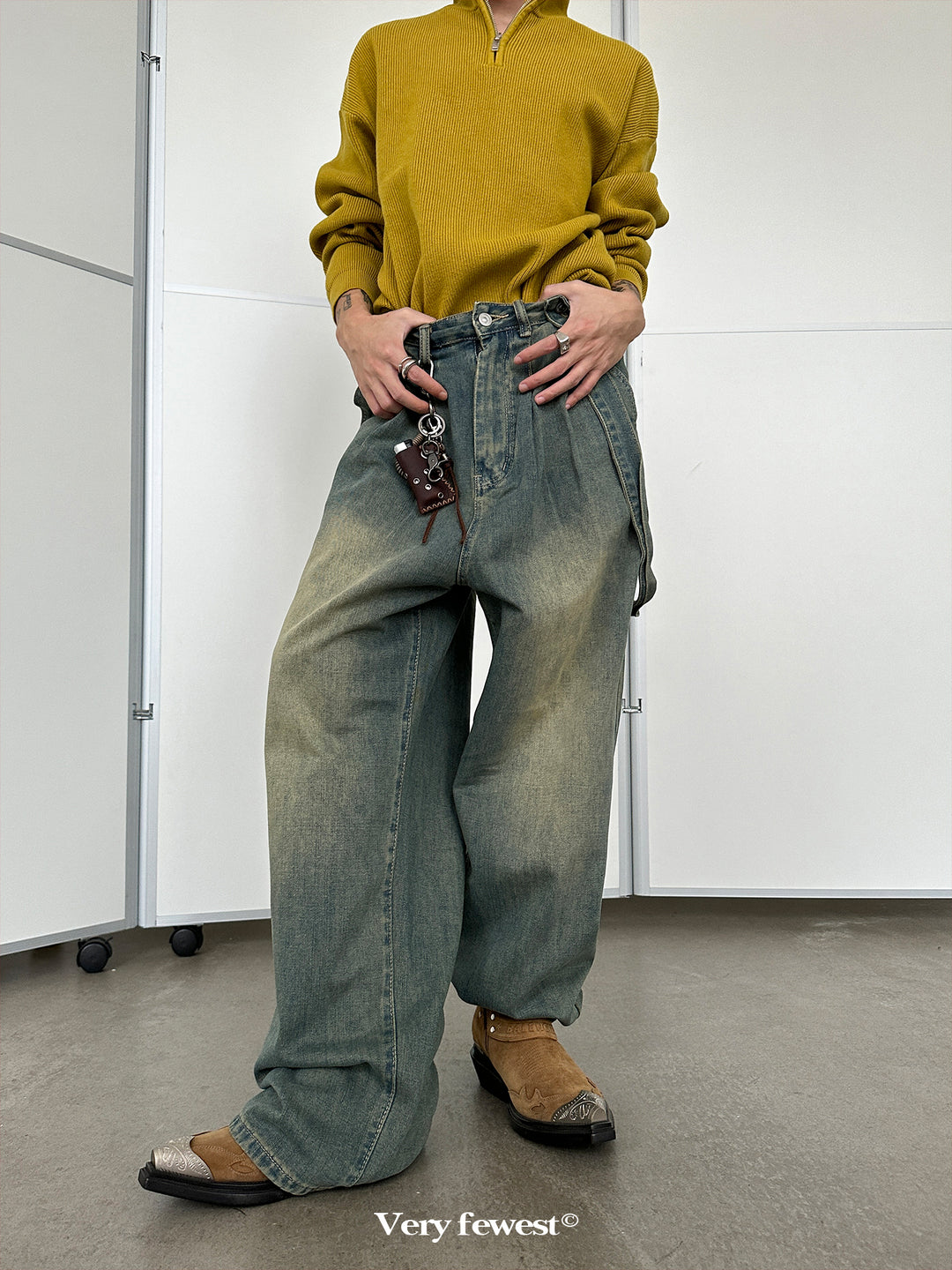 WASHED WIDE DENIM VFDES4404