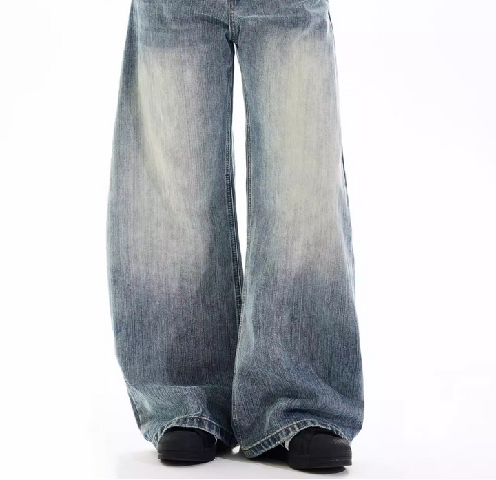 WASHED WIDE DENIM PANTS MXDES4397