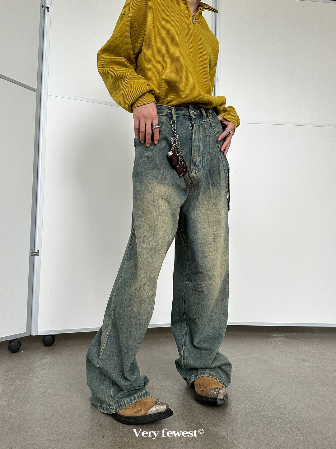 WASHED WIDE DENIM VFDES4404