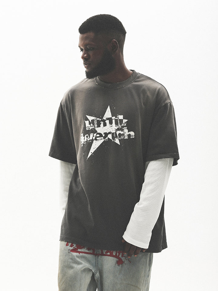 VINTAGELIKE GRAPHIC T-SHIRT UWDES4431