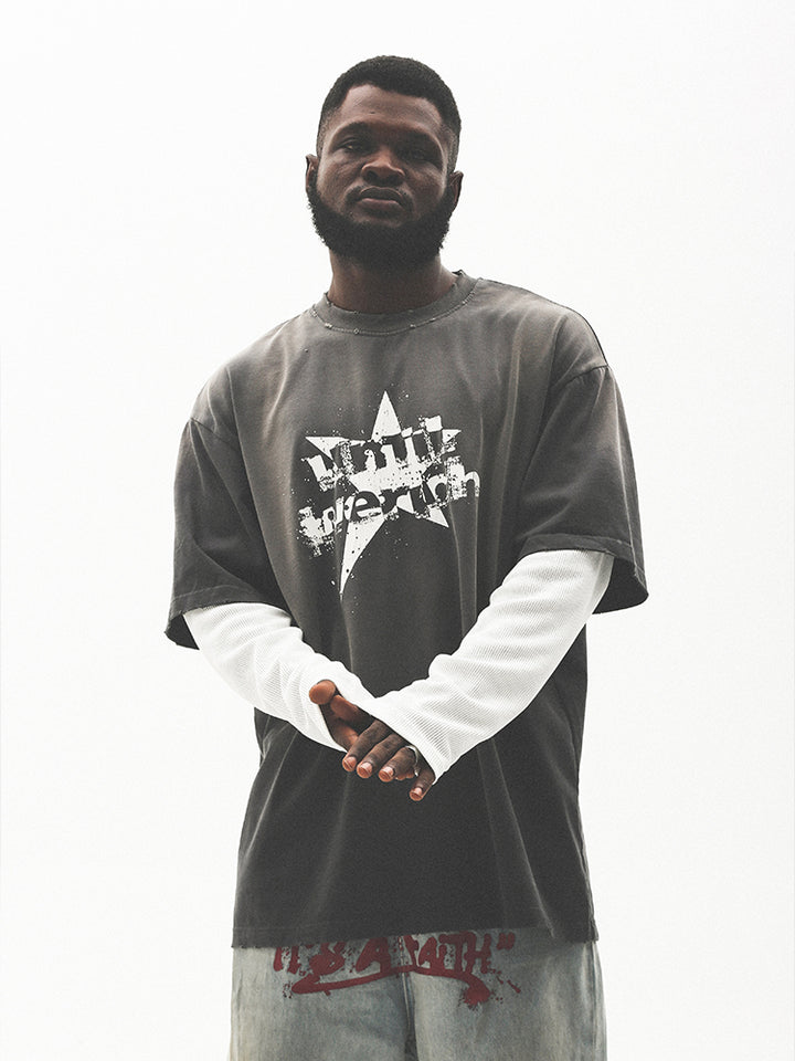 VINTAGELIKE GRAPHIC T-SHIRT UWDES4431