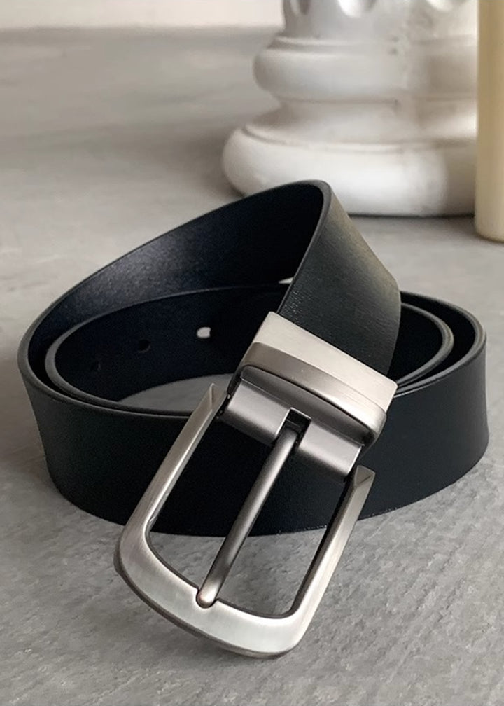 MINIMAL SOLID LEATHER BELT BEDES4523