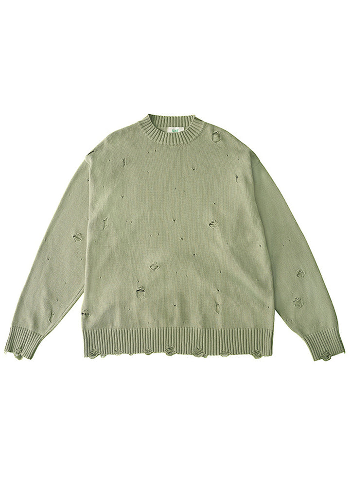 DAMAGED KNIT PULLOVER BEDES4526