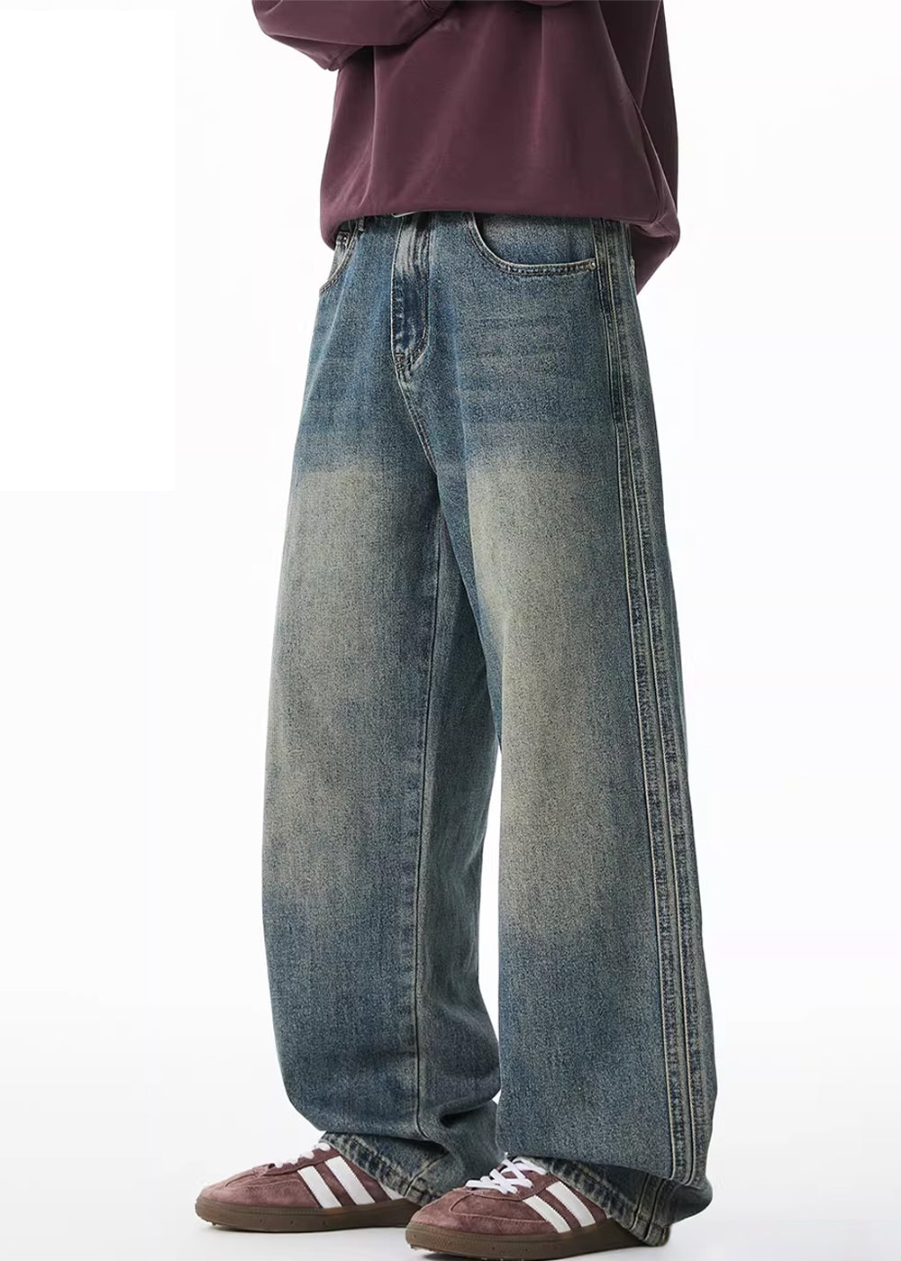 SIDE LINE FADE DENIM AEDES4574