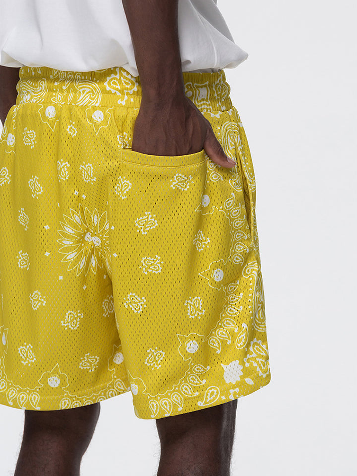 PAISLEY MESH HALF PANTS UWDES4412