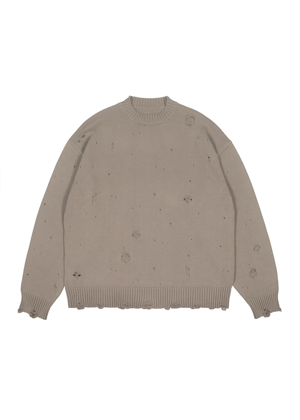DAMAGED KNIT PULLOVER BEDES4526