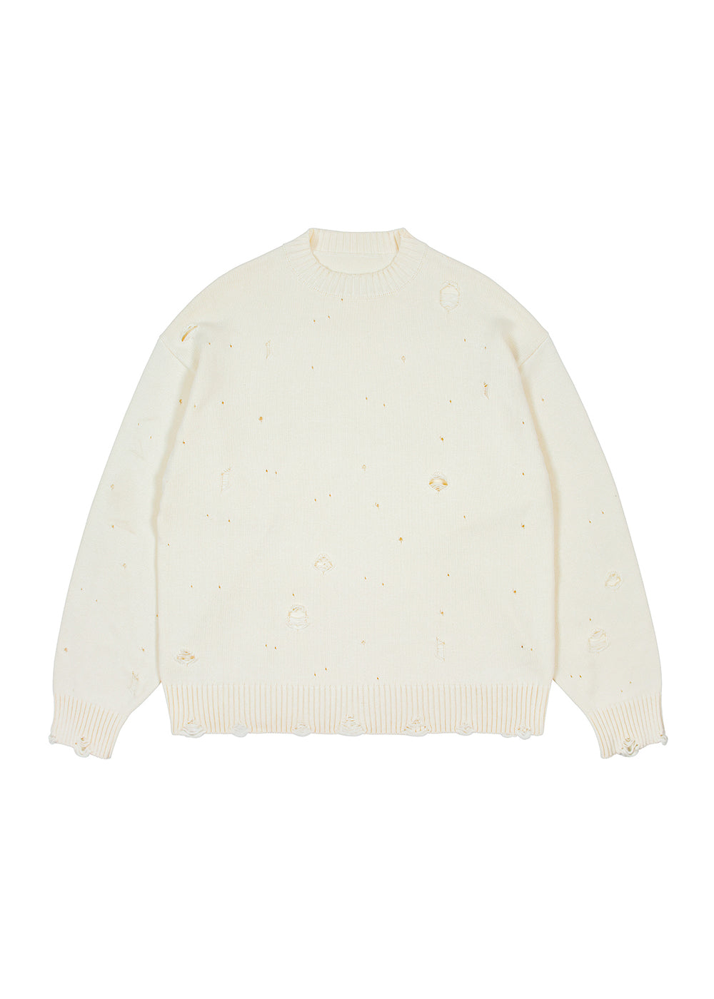 DAMAGED KNIT PULLOVER BEDES4526