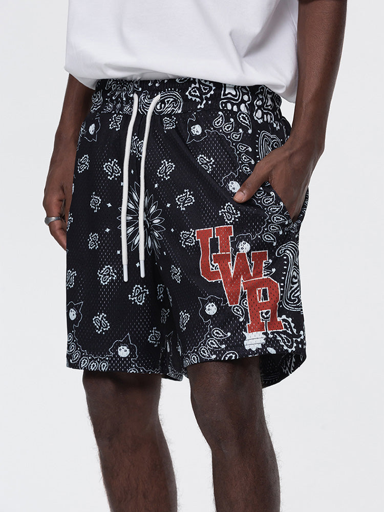 PAISLEY MESH HALF PANTS UWDES4412