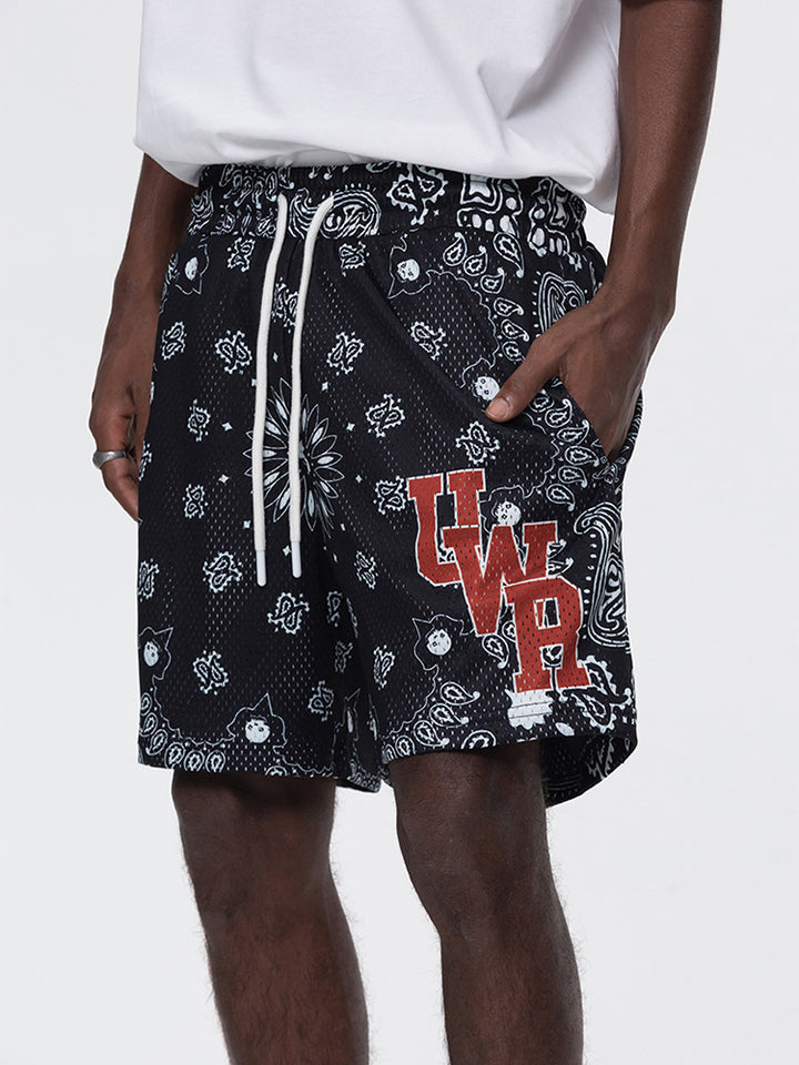 PAISLEY MESH HALF PANTS UWDES4412