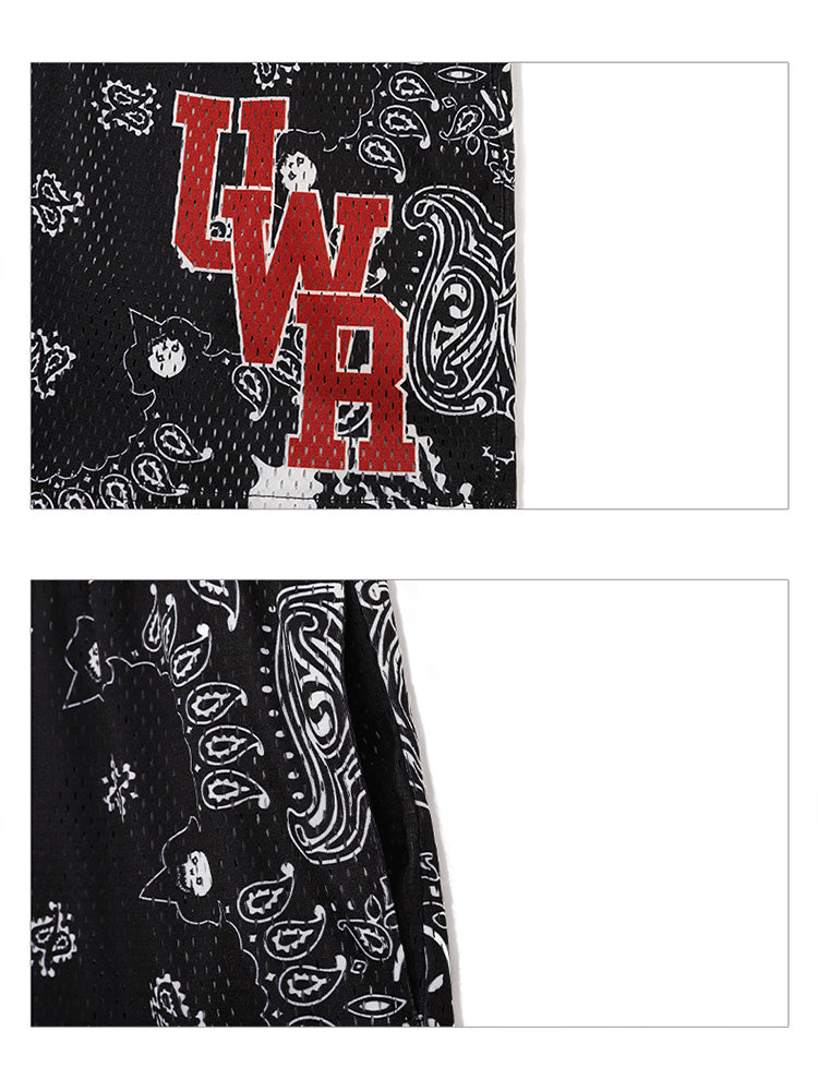 PAISLEY MESH HALF PANTS UWDES4412