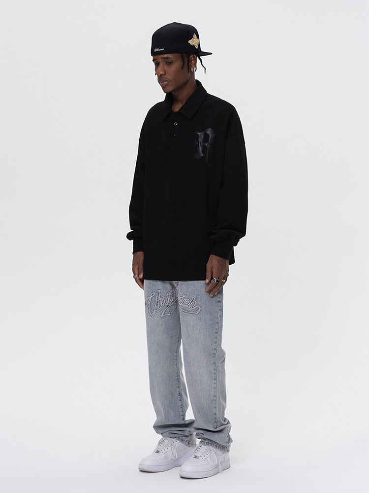 EMBLEM LS POLO SHIRT UWDES4410