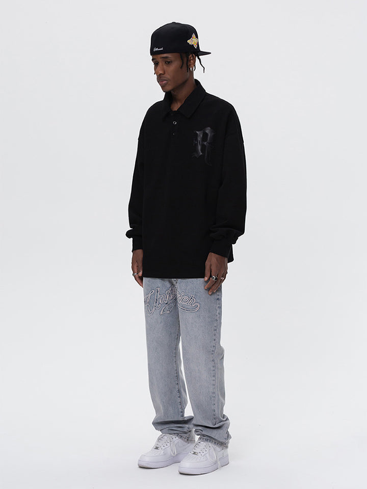 EMBLEM LS POLO SHIRT UWDES4410