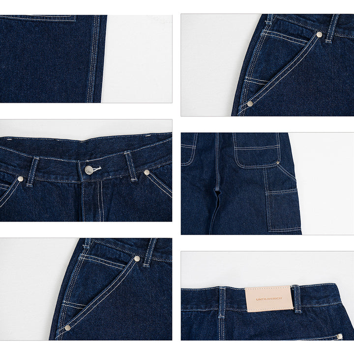 STITCH WIDE DENIM PANTS UWDES4409