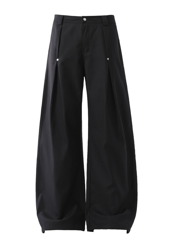 RIVET TUCK WIDE SLACKS BEDES4649