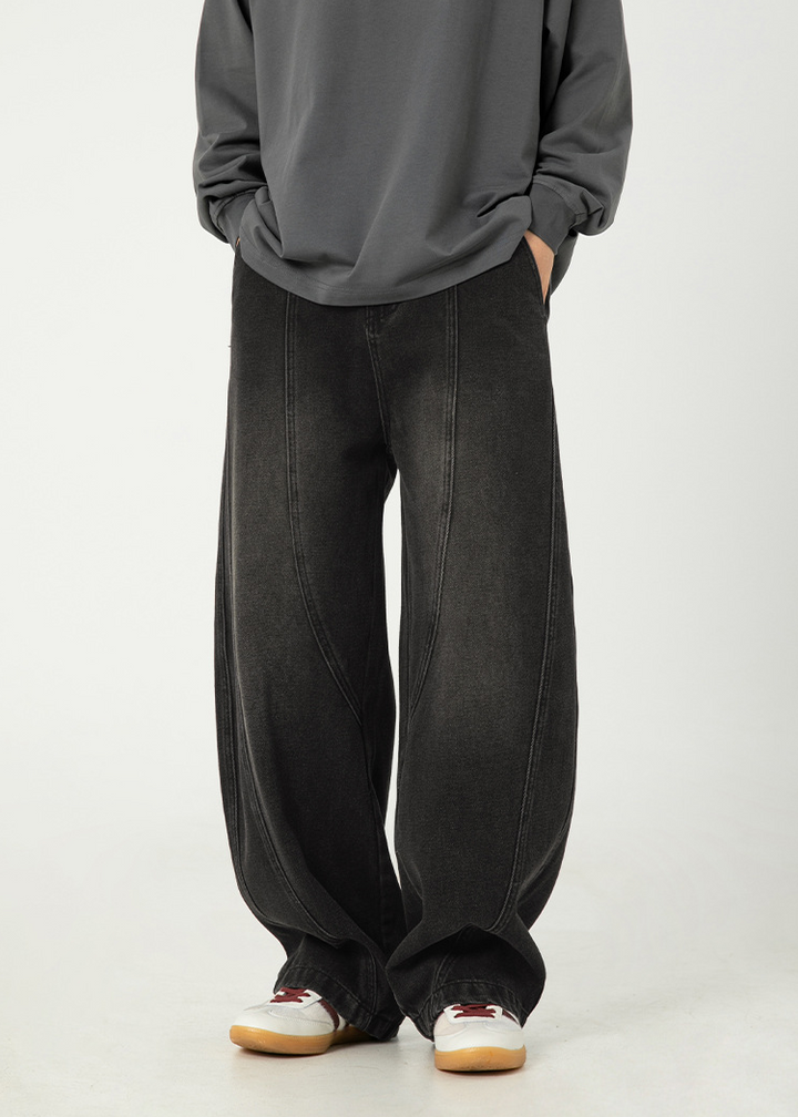 CURVE WIDE DENIM PANTS BEDES4528