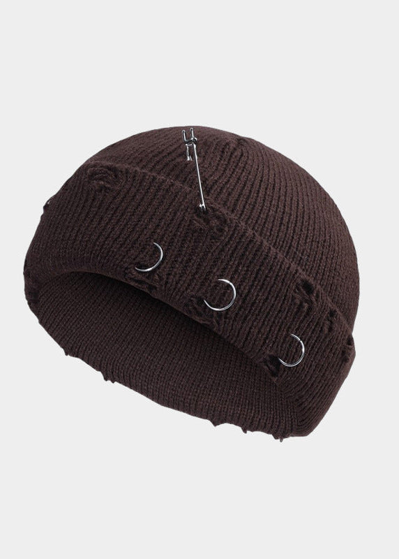 DISTRESSED PIN BEANIE BEDES4584 - Deuku