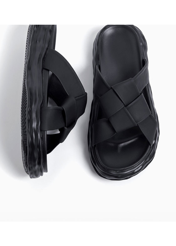 WOVEN PLATFORM SLIDES BEDES4653