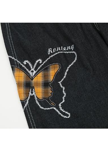 BUTTERFLY WIDE DENIM PANTS AEDES4591