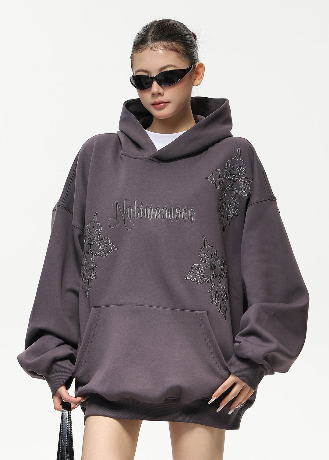 GOTHIC EMBROIDERY OVERSIZED PARKA ASDES4503