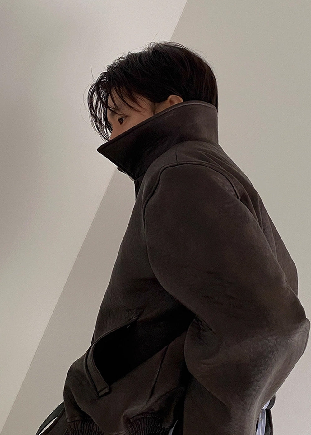 DOUBLE ZIP LEATHER JACKET BEDES4519