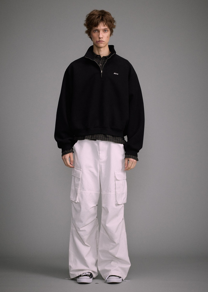 HALF-ZIP SWEAT TOP BEDES4552