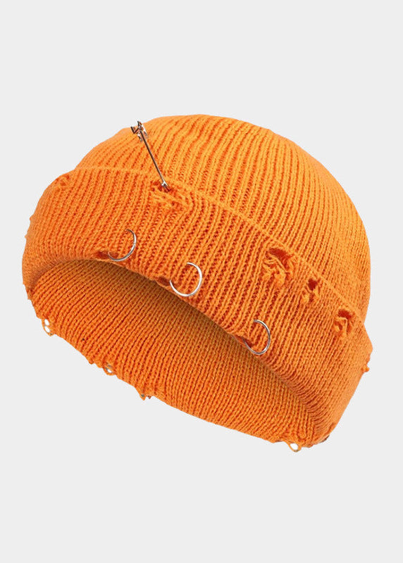 DISTRESSED PIN BEANIE BEDES4584 - Deuku