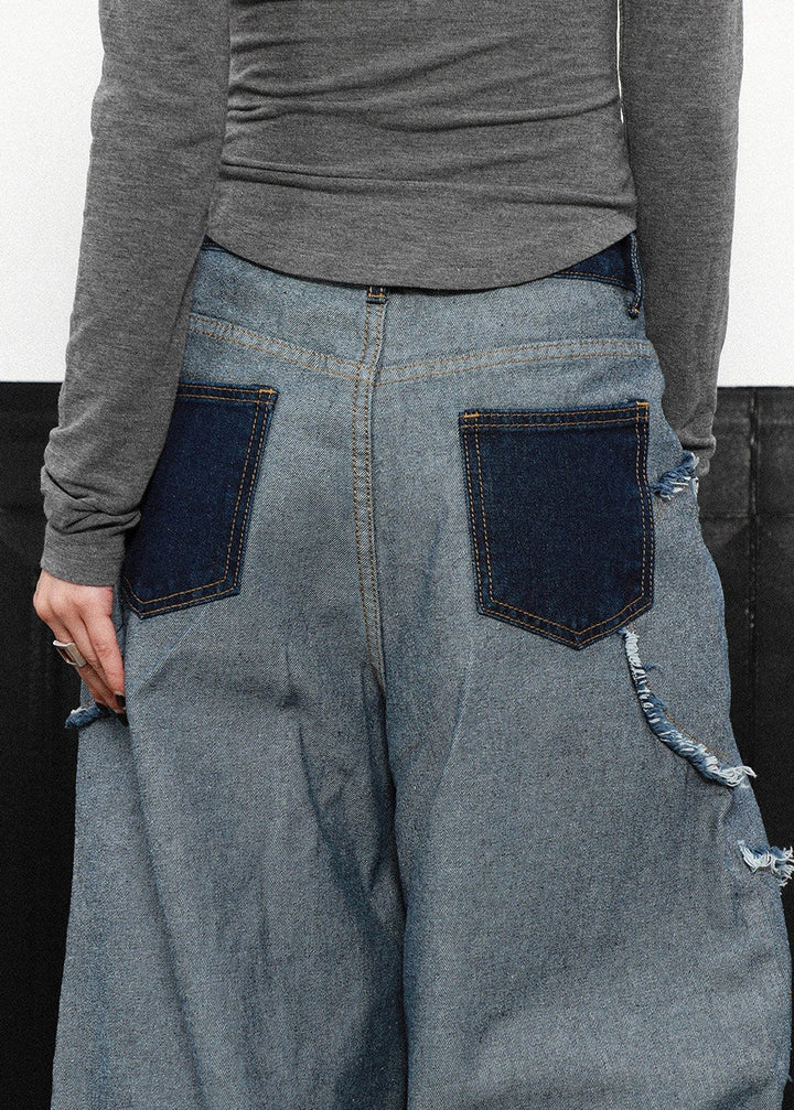 INSIDEOUT FRINGE WIDE DENIM PANTS AEDES4582