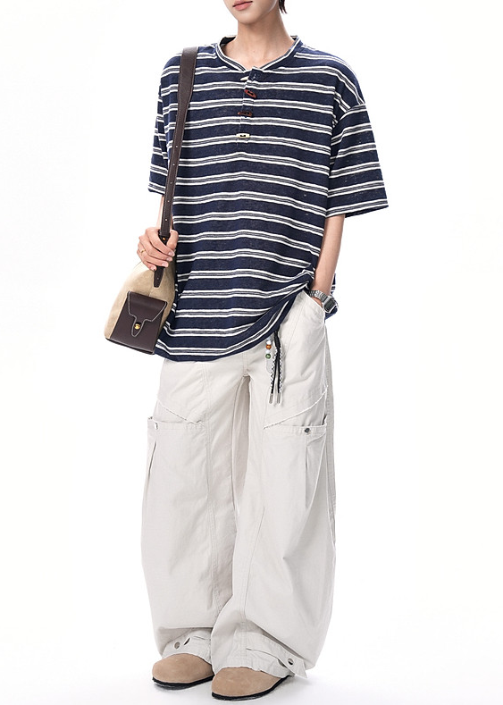 RETRO BORDER TOGGLE T-SHIRT BEDES4664