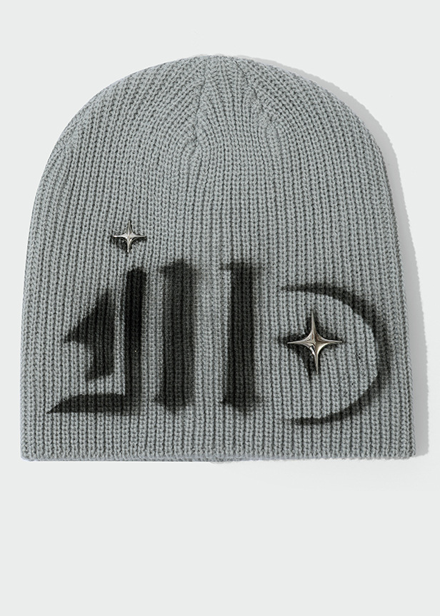 AIRBRUSH LOGO KNIT BEANIE BEDES4646