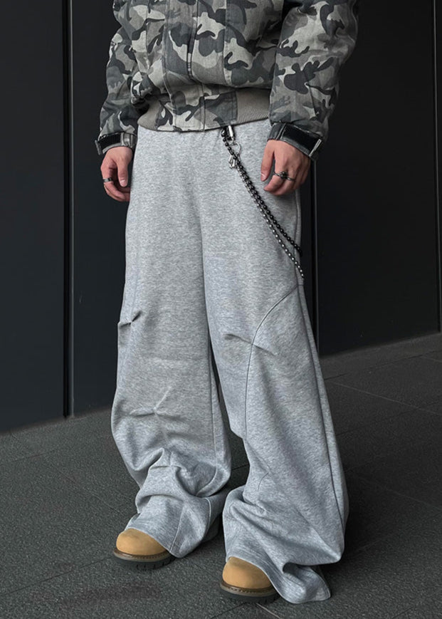 TUCK WIDE SWEAT PANTS DFDES4444