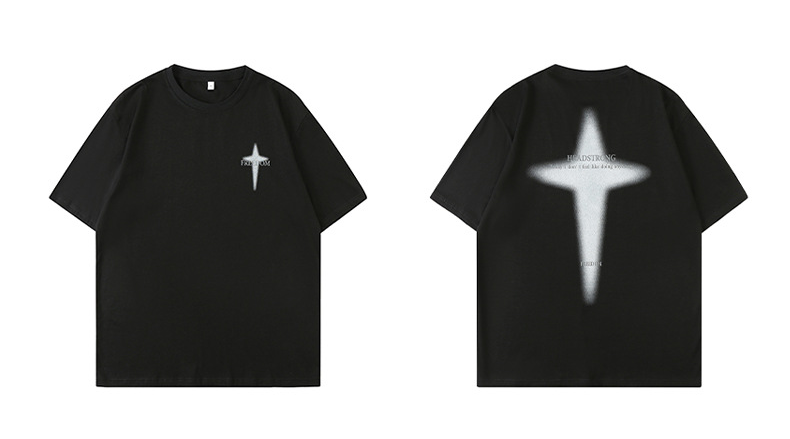 FADE CROSS OVERSIZED T-SHIRT BEDES4643