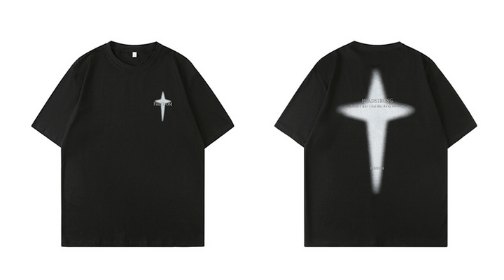 FADE CROSS OVERSIZED T-SHIRT BEDES4643