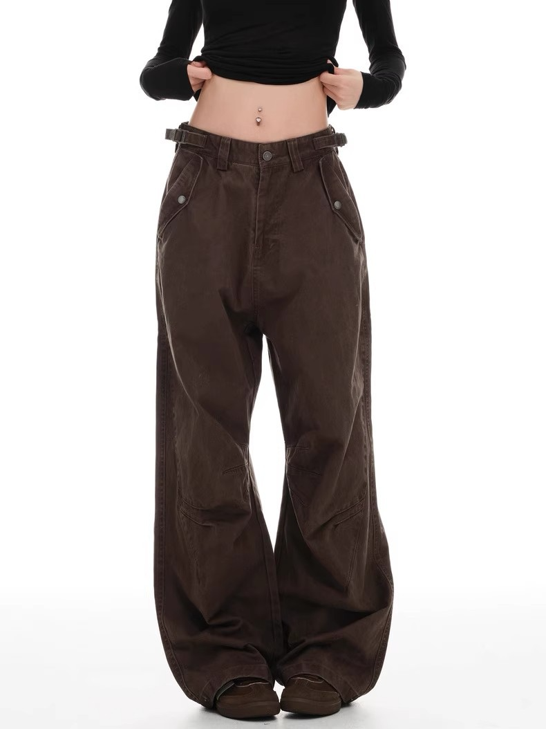 TUCKED WIDE CHINO PANTS BEDES4544