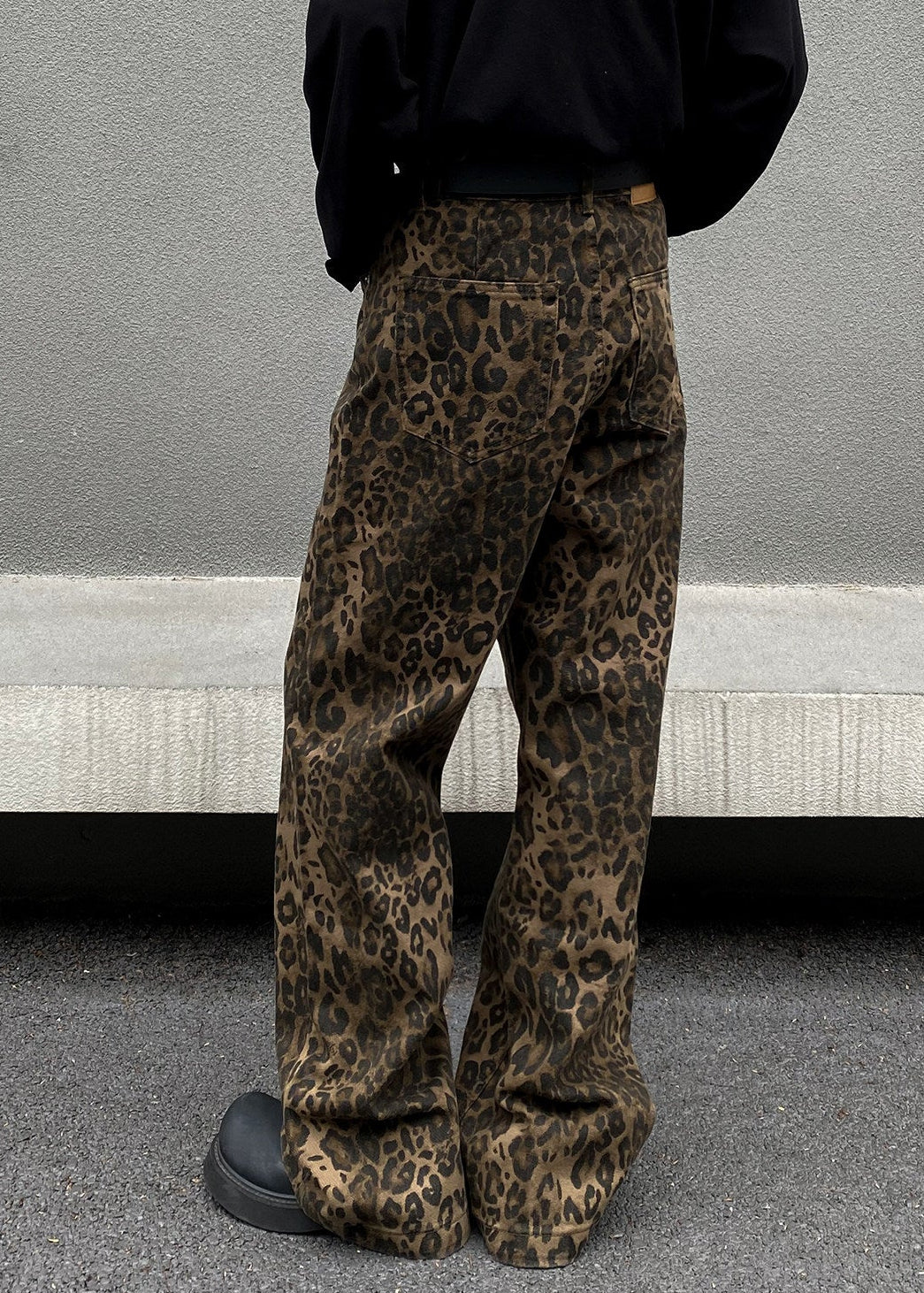 SHADOW LEOPARD DENIM PANTS AEDES4567 - Deuku