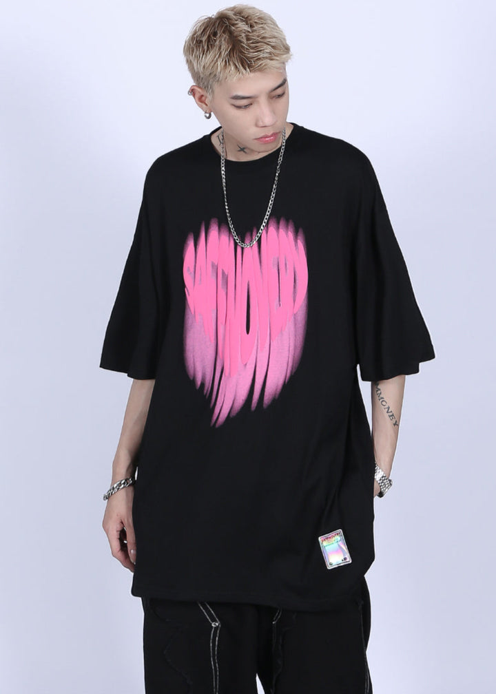 FADED LOGO PRINTED T-SHIRT MNDES4463