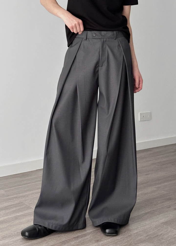BOX PLEAT WIDE SLACKS BEDES4530