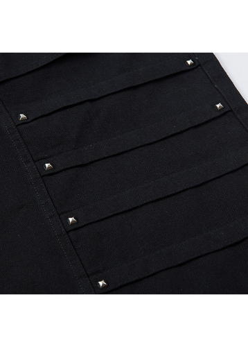 STUDDED DESIGN BAGGY WIDE PANTS DFDES4623