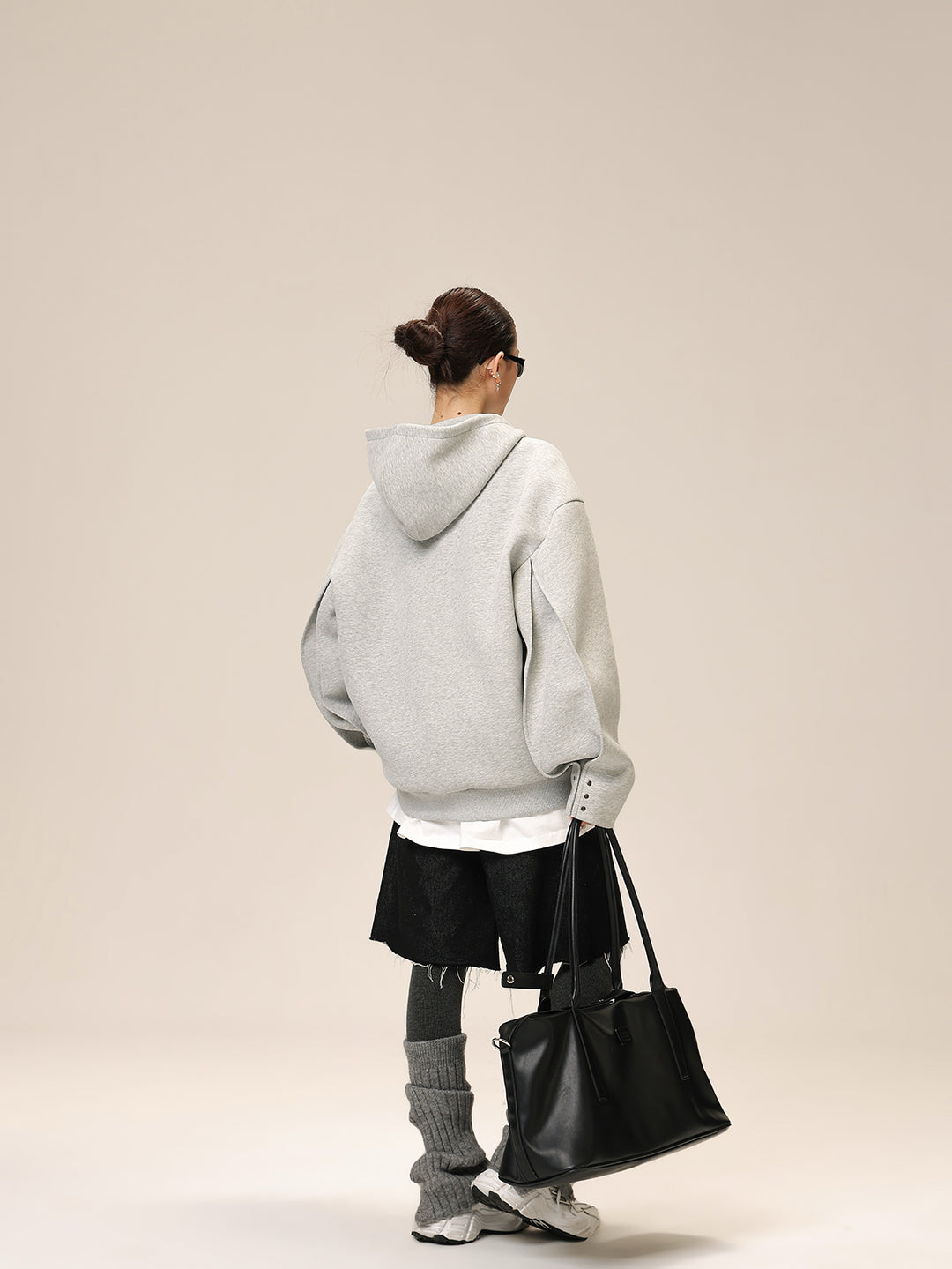 TUCKED OVERSIZED ZIP PARKA ASDES4507