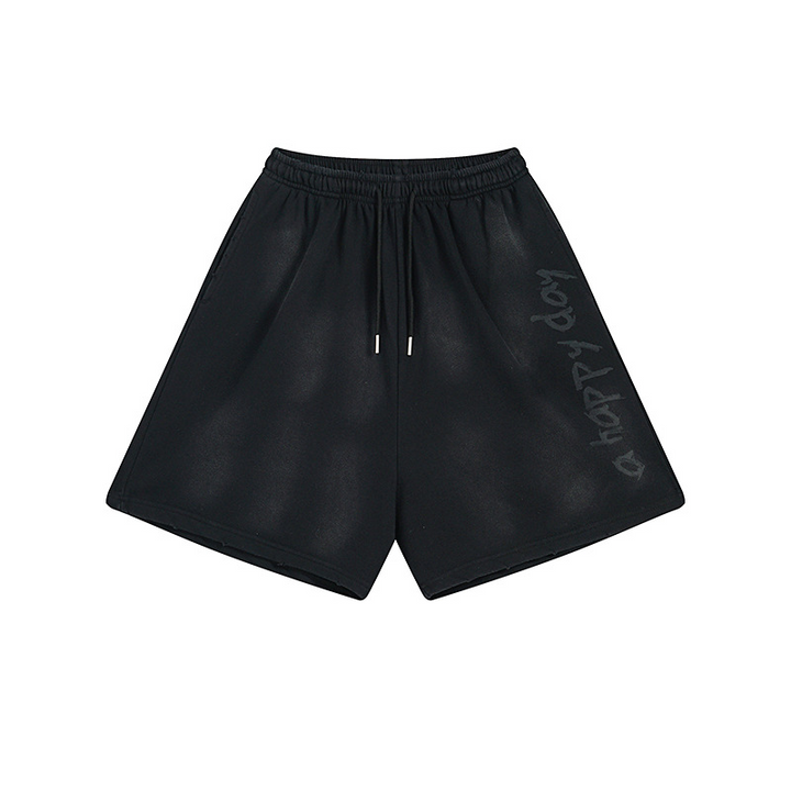 SMOKE DYE LOGO SWEAT SHORTS BEDES4676