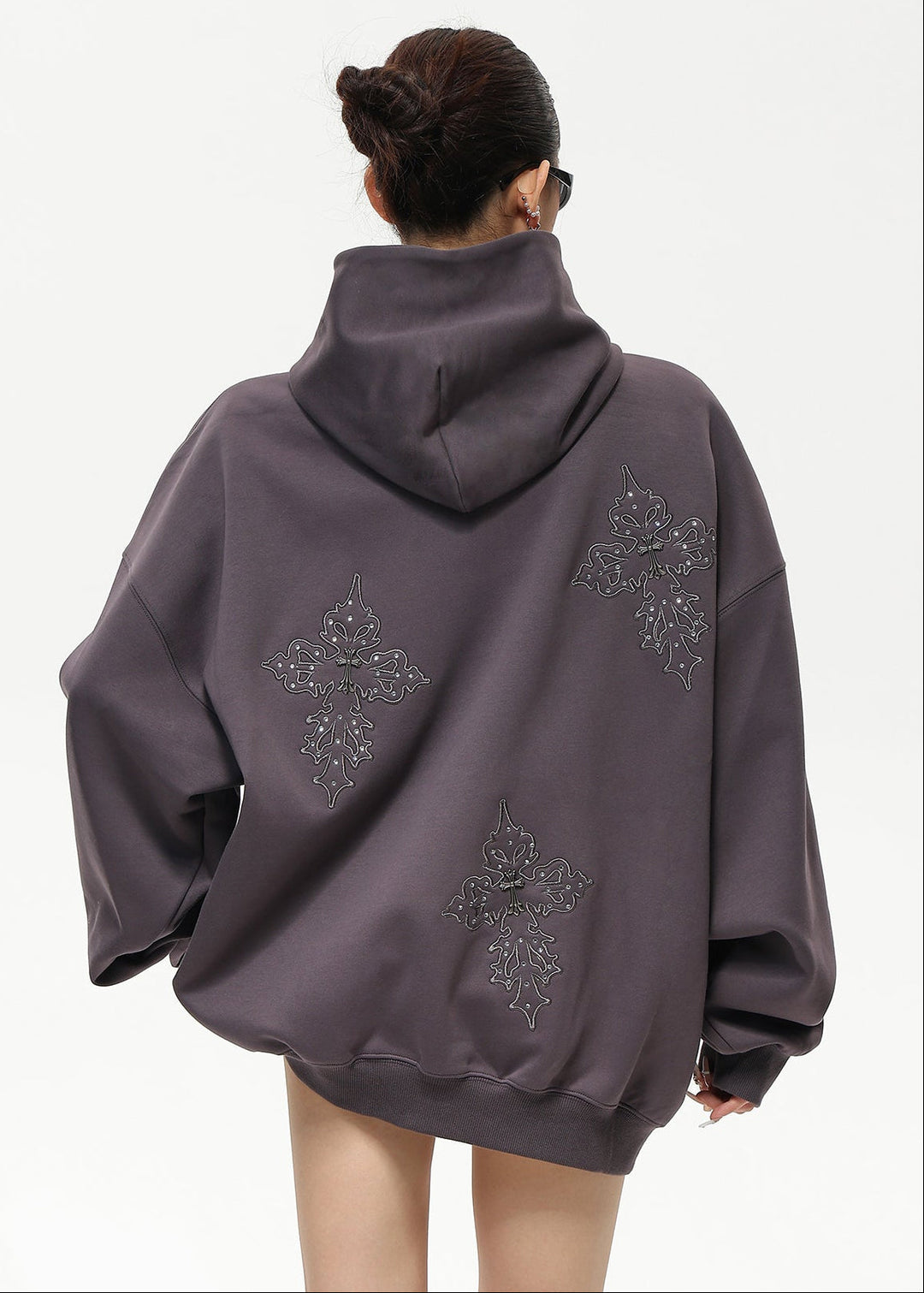 GOTHIC EMBROIDERY OVERSIZED PARKA ASDES4503