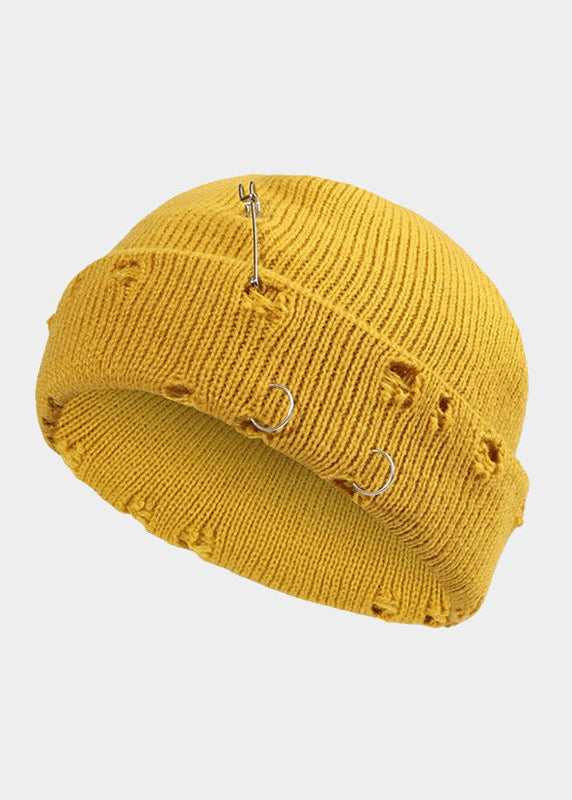 DISTRESSED PIN BEANIE BEDES4584 - Deuku