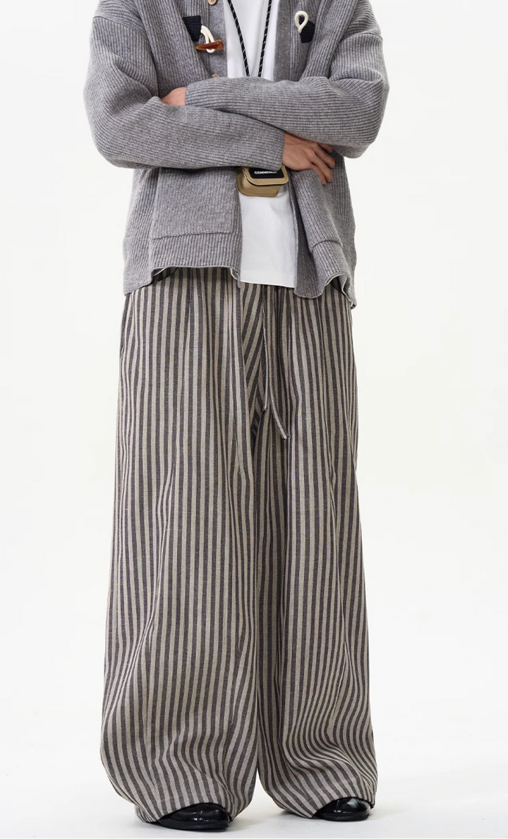 STRIPED STRAIGHT PANTS ISDES4390