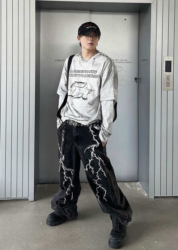 GRAPHIC LONG T-SHIRT DFDES4488