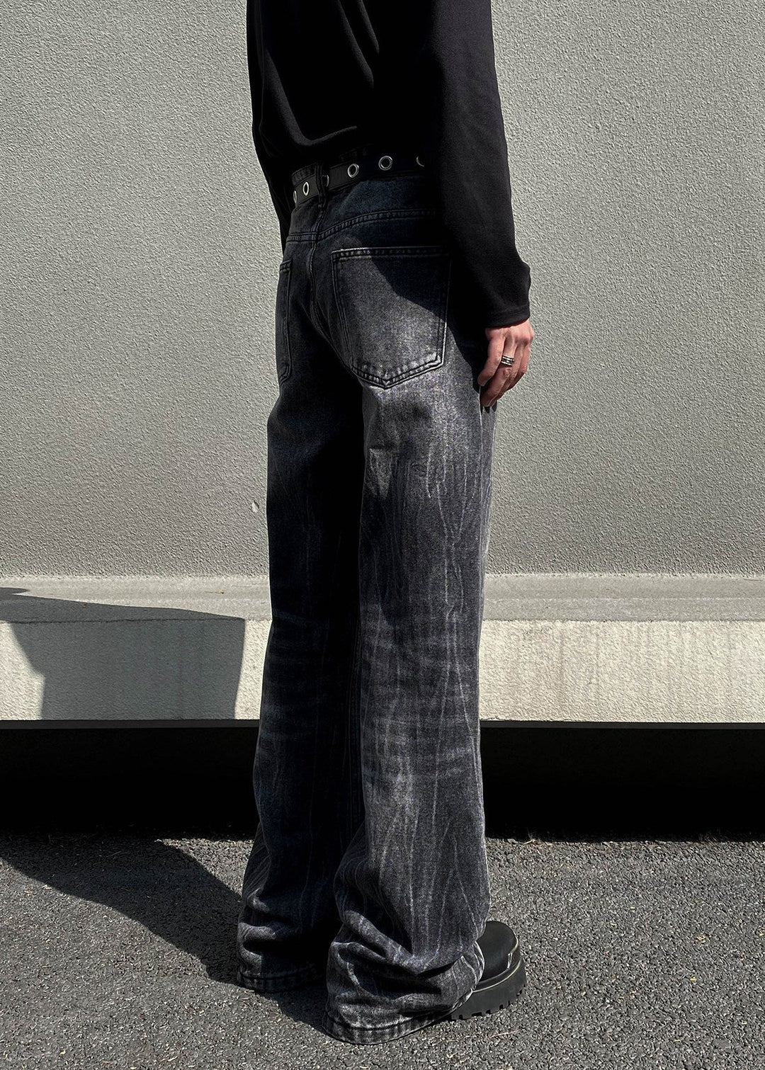 DESIGNED FADE BLACK DENIM AEDES4564 - Deuku