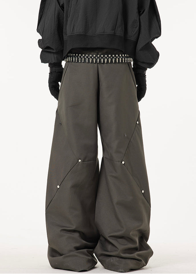 RIVET DESIGNED WIDE SLACKS DFDES4445