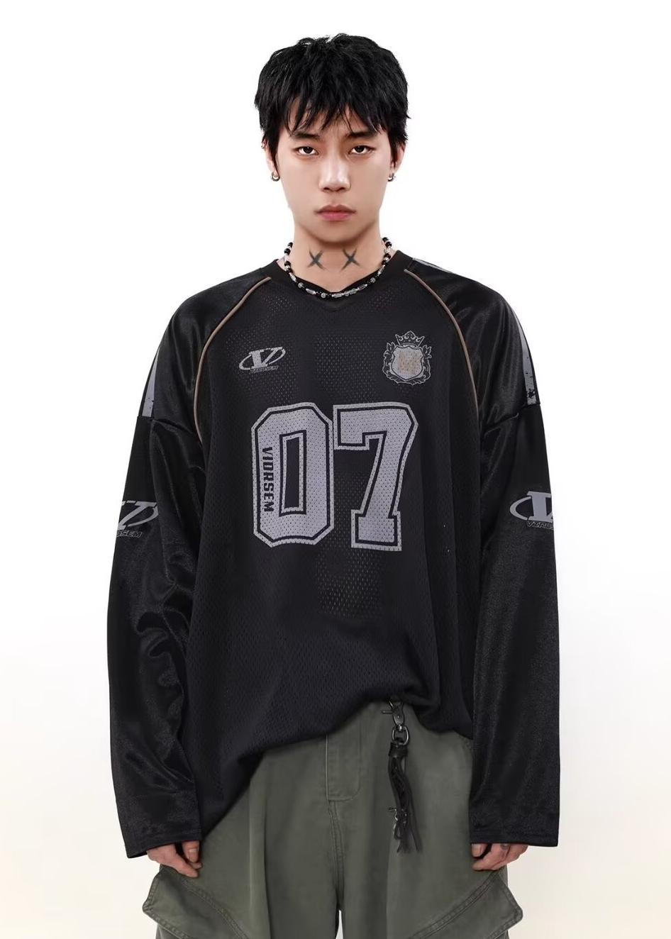 NUMBER 07 OVERSIZED MESH JERSEY BEDES4739