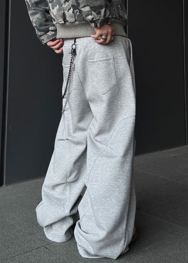 TUCK WIDE SWEAT PANTS DFDES4444