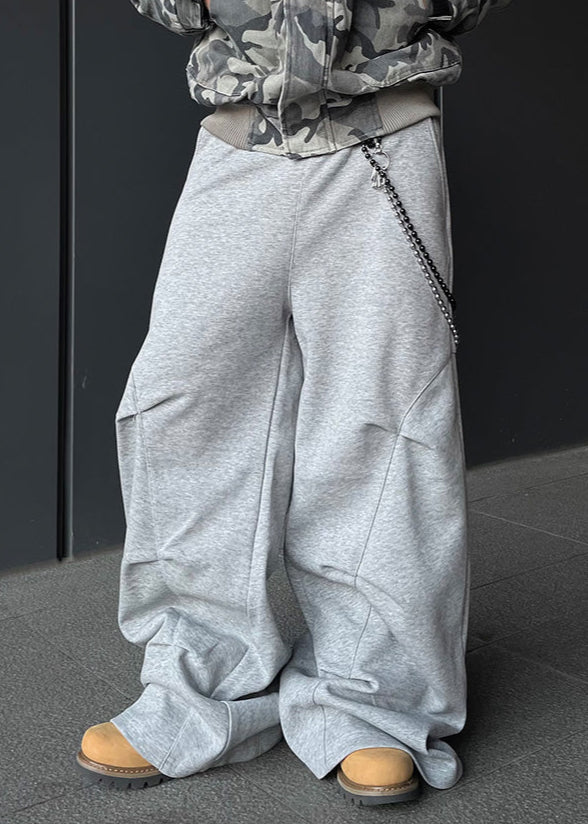 TUCK WIDE SWEAT PANTS DFDES4444