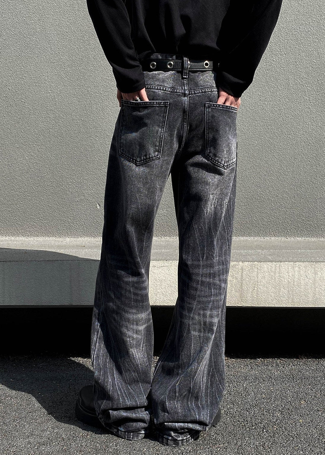 DESIGNED FADE BLACK DENIM AEDES4564 - Deuku